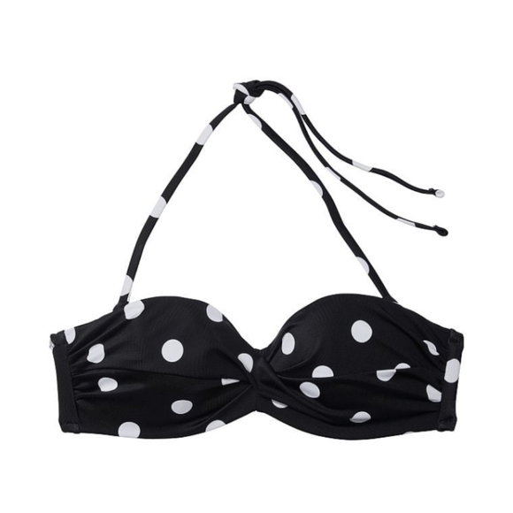 VS Swim Mix & Match Full Set Bikini Black & White Dot NWOT - Picture 3 of 7